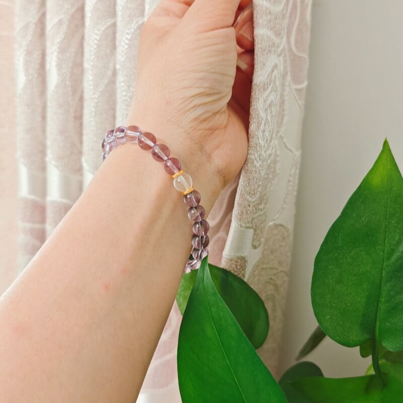 Amethyst Chinese Zodiac crystal Bracelet