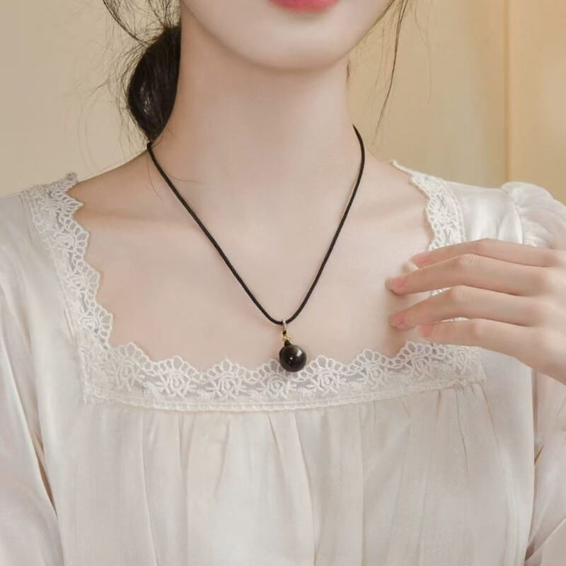 Black Obsidian Energy Pendant