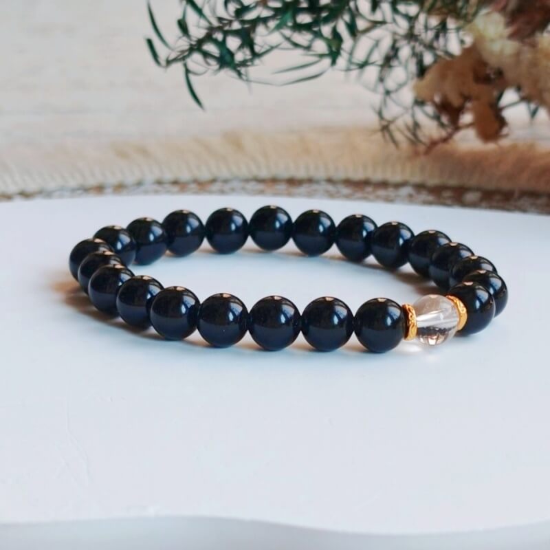 Lili designing Chinese Zodiac crystal bracelets